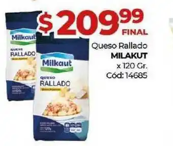 Diarco Mikakut Queso Rallado x 120gr oferta