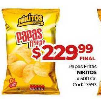 Diarco Nikitos Papas Fritas x 500gr oferta