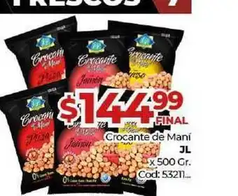 Diarco JL Crocante De Mani x 500gr oferta