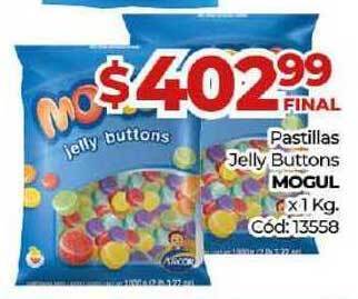Diarco Mogul Pastillas Jelly Buttons x 1kg oferta