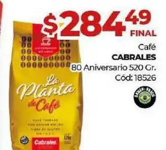 Diarco Cafe Cabrales 80 Aniversario x 52gr oferta