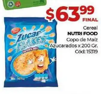 Diarco Nutri Food Cereal Copo De Maiz Azucarados oferta