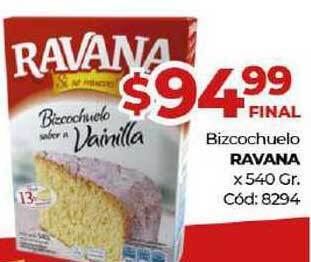 Diarco Ravana Bizcochuelo x 540gr oferta