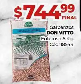 Diarco Don Vitto Garbanzos Enteros x 5kg oferta