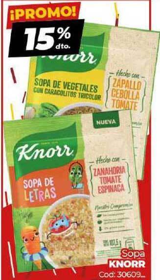 Diarco Knorr Sopa oferta