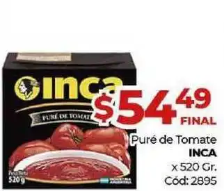 Diarco Inca Pure De Tomate x 520gr oferta