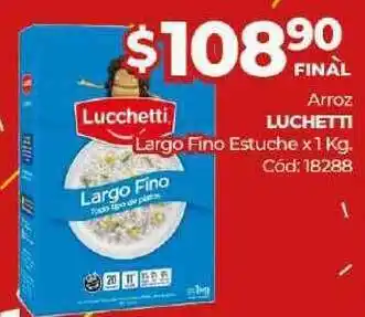 Diarco Luchetti Arroz Largo Fino Estuche x 1kg oferta