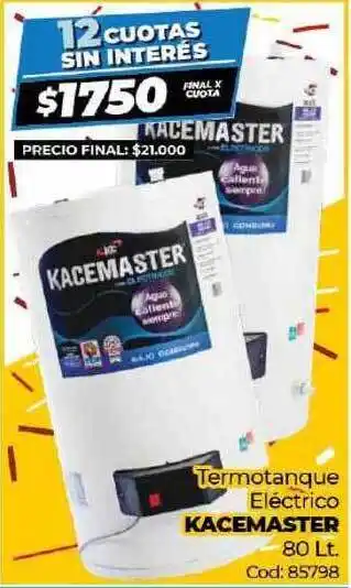 Diarco Kacemaster Termotanque Electrico 80lt oferta