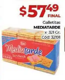 Diarco Galletitas Mediatarde x 321gr oferta
