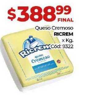 Diarco Ricrem Queso Cremoso oferta