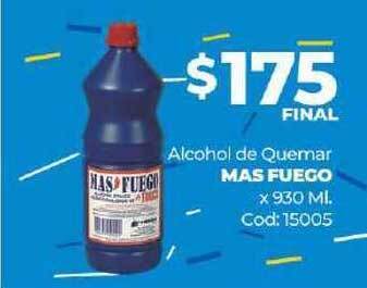 Diarco Alcohol De Quemar Mas Fuego x 930ml oferta