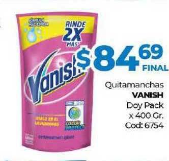 Diarco Quitamanchas Vanish Doy Pack x 400gr oferta