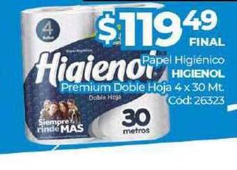Diarco Papel Higienico Higienol Premium Doble Hoja oferta