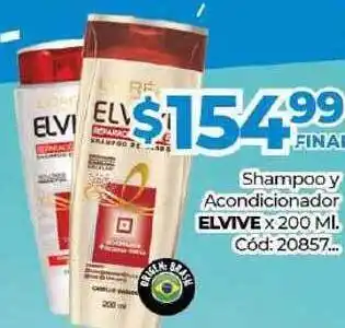 Diarco Elvive Shampoo Y Acondicionador x 200ml oferta