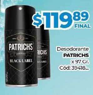 Diarco Patrichs Desodorante x 97gr oferta