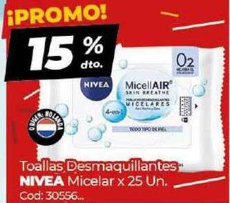 Diarco Nivea Toallas Desmaquillantes Micelar x 25Un oferta
