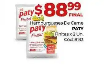 Diarco Paty Hamburguesas De Carne Finitas oferta