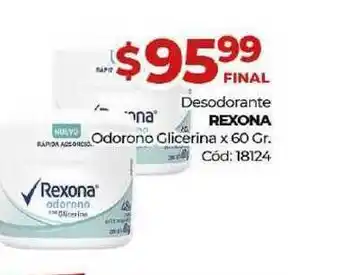 Diarco Rexona Desodorante Odorono Glicerina x 60gr oferta