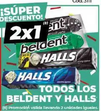 Diarco Todos Los Beldent Y Halls oferta