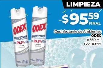 Diarco Odex Desinfectante De Ambientes x 360ml oferta