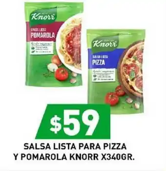 Salsa Lista Para Pizza Y Pomarola Knorr X340GR.