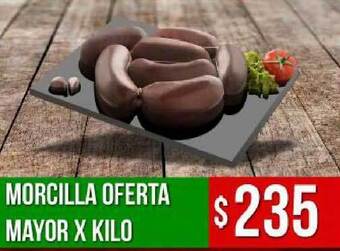 Supermercados Mayor Morcilla Oferta Mayor X Kilo oferta