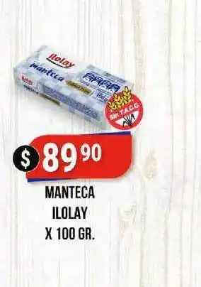 Supermercados Mayor Manteca Ilolay x 100gr oferta
