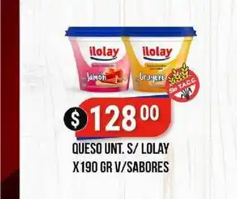 Supermercados Mayor Queso Unt. S-Lolay X190 GR V-Sabores oferta