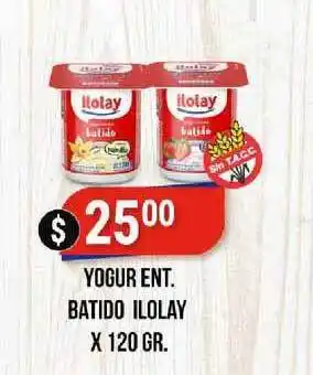 Supermercados Mayor Ilolay Yogur Ent. Batido x 120gr oferta