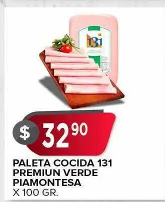 Supermercados Mayor Paleta Cocida 131 Premium Verde Piamontesa x 100gr oferta