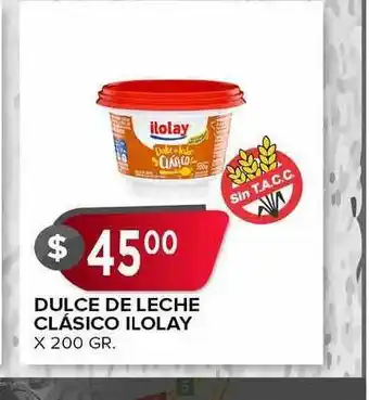 Supermercados Mayor Dulce De Leche Clasico Ilolay x 20gr oferta