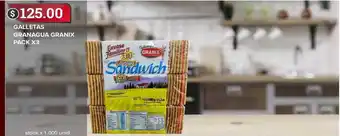 Supermercados Mayor Galletas Granagua Granix Pack X3 oferta