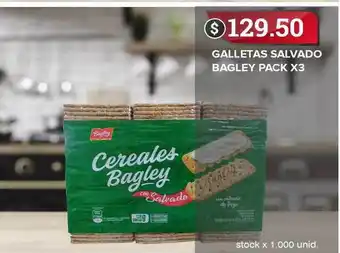 Supermercados Mayor Galletas Salvado Bagley Pack X3 oferta
