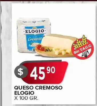 Supermercados Mayor Queso Cremoso Elogio X 100 GR. oferta