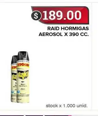 Supermercados Mayor Raid Hormigas Aerosol x 390cc oferta