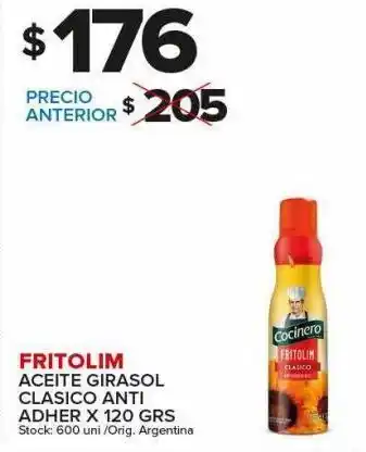 Carrefour Maxi Aceite girasol fritolim x 120 grs oferta