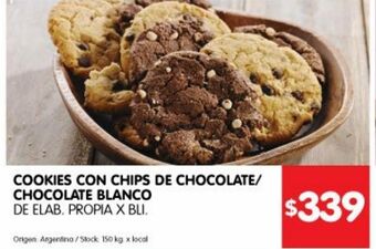 Disco Cookies con chips de chocolate oferta