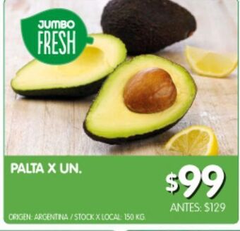 Jumbo Palta x un. oferta