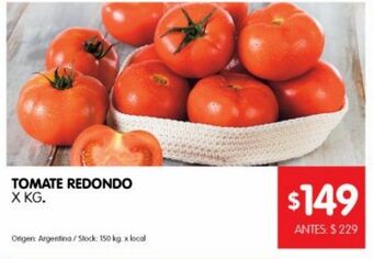 Disco Tomate redondo x kg oferta