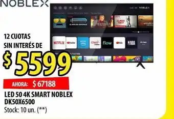 Punto Mayorista Tv led 50'' 4k smart noblex oferta