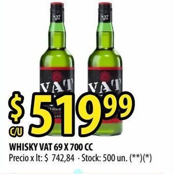 Punto Mayorista Whisky vat 69 x 700 cc oferta