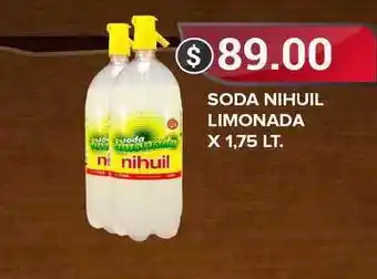Supermercados Mayor Soda Nihuil Limonada X 1,75 LT. oferta