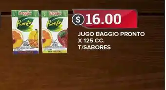 Supermercados Mayor Jugo Baggio Proto X 125 CC. T-Sabores oferta