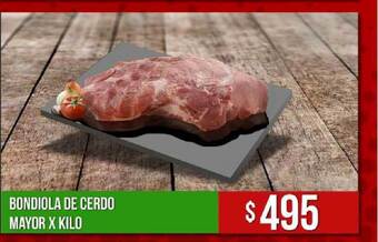 Supermercados Mayor Bondiola De Cerdo Mayor X Kilo oferta