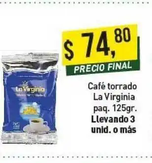 Supermercados Damesco Cafe Torrado La Virginia Paq. 125gr. oferta