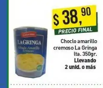 Supermercados Damesco Choclo Amarillo Cremoso La Gringa Ita. 350gr. oferta
