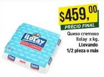 Supermercados Damesco Queso Cremoso Ilolay X Kg. oferta