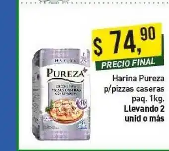 Supermercados Damesco Harina Pureza P-pizzas Caseras Paq. 1kg. Llevando 2 Unid. O Mas oferta