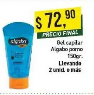Supermercados Damesco Gel Capilar Algabo Pomo 150gr. oferta