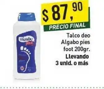 Talco Deo Algabo Pies Foot 200gr.